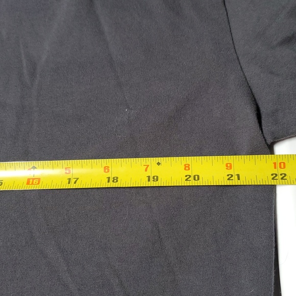 Abercrombie & Fitch T-Shirt Maxi Dress Size Large Tall Grey Side Slit Minimalist - Picture 10 of 11